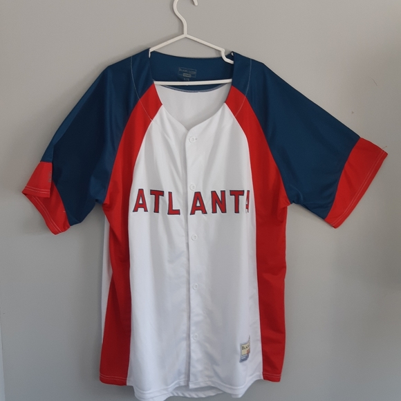 Black canyon outfitters Men's Jersey Atlanla #29 sport authentic BCO Ted and/Wh - Picture 1 of 10